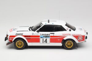 Toyota Celica 2000 GT RA21 #14 P-I. Walfridson RAC Rally 1977 IXO 1:18 18RMC189B Metal - imagem 3 de 6