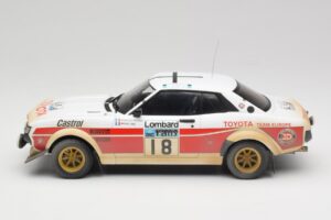 Toyota Celica 2000 GT RA21 #18 J-L. Therier RAC Rally 1977 IXO 1:18 18RMC189C Metal - imagem 3 de 6