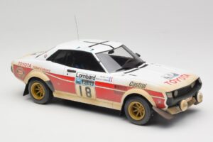 Toyota Celica 2000 GT RA21 #18 J-L. Therier RAC Rally 1977 IXO 1:18 18RMC189C Metal - imagem 4 de 6