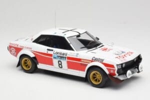 Toyota Celica 2000 GT RA21 #8 H. Mikkola / A. Hertz RAC Rally 1977 IXO 1:18 18RMC189A Metal - imagem 4 de 6