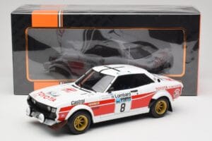 Toyota Celica 2000 GT RA21 #8 H. Mikkola / A. Hertz RAC Rally 1977 IXO 1:18 18RMC189A Metal - imagem 6 de 6