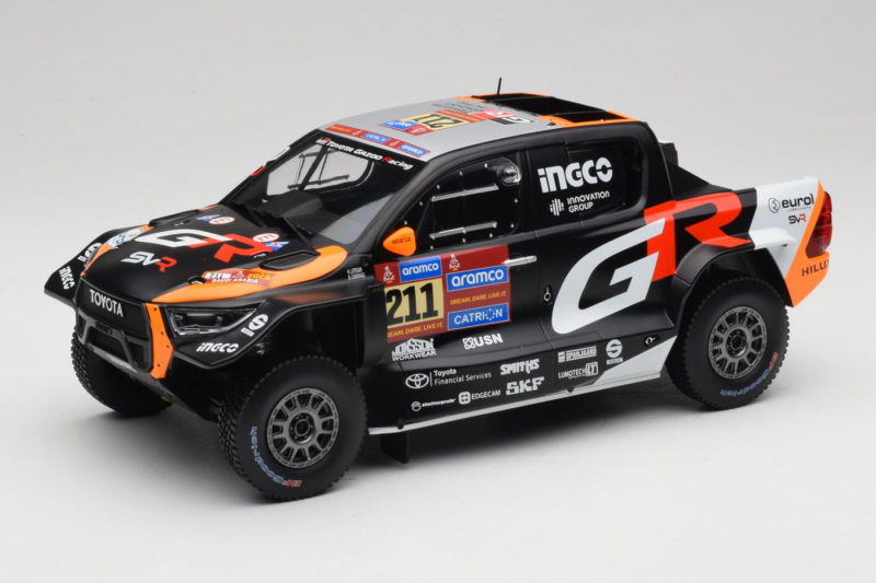Toyota GR DKR Hilux Evo #211 H. Lategan / B. Cummings Rally Dakar 2025 IXO 1:18 18RMC237 Metal