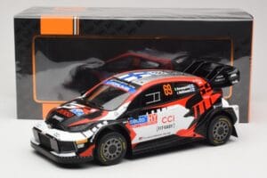 Toyota GR Yaris Rally1 #69 Toyota Gazoo Racing WRT K. Rovanpera / J. Halttunen Rally Finland 2024 IXO 1:18 18RMC218 Metal - imagem 6 de 6
