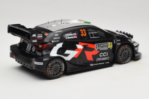 Toyota GR Yaris WRC #33 E. Evans / S. Martin Rally Monte Carlo 2025 IXO 1:18 18RMC229B Metal - imagem 2 de 6