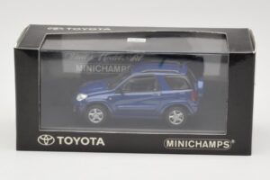 Toyota RAV4 Azul Escuro Interior Cinzento Minichamps 1:43 433166004 Metal - imagem 4 de 4
