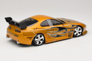Toyota Supra A80 Dourado Tunerz Edition Hot Wheels 1:18 B6091 Metal - imagem 3 de 7