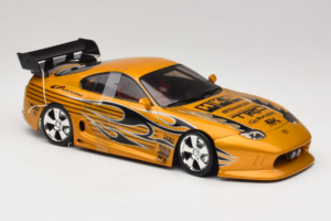 Toyota Supra A80 Dourado Tunerz Edition Hot Wheels 1:18 B6091 Metal - imagem 5 de 7