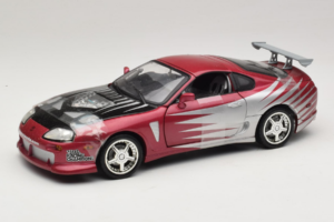 Toyota Supra A80 Fast & Furious Roxo Prata ERTL 1:18 33708 Metal