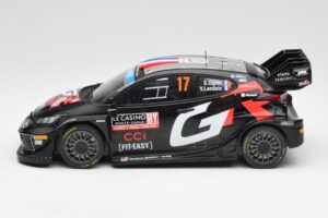 Toyota GR Yaris Rally1 #17 S. Ogier / V. Landais Rally Monte Carlo 2024 IXO 1:18 18RMC196 Metal - imagem 3 de 6