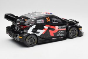 Toyota Yaris Rally1 WRC #33 E. Evans / S. Martin Rally Monte Carlo Night Version 2024 IXO 1:18 18RMC197 Metal - imagem 2 de 6