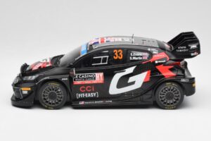 Toyota Yaris Rally1 WRC #33 E. Evans / S. Martin Rally Monte Carlo Night Version 2024 IXO 1:18 18RMC197 Metal - imagem 3 de 6
