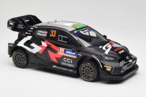 Toyota Yaris Rally1 WRC #33 E. Evans / S. Martin Rally Sweden 2024 IXO 1:18 18RMC200 Metal - imagem 4 de 6