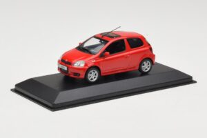 Toyota Yaris TS Vermelho Minichamps 1:43 430166062 Metal - imagem 2 de 4