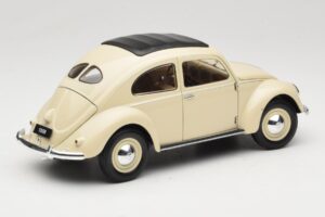 Volkswagen Beetle Type 1 Classic Branco Welly 1:18 18040W Metal - imagem 3 de 8