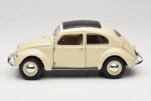Volkswagen Beetle Type 1 Classic Branco Welly 1:18 18040W Metal - imagem 4 de 8