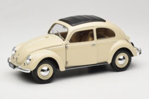 Volkswagen Beetle Type 1 Classic Branco Welly 1:18 18040W Metal