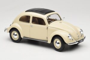 Volkswagen Beetle Type 1 Classic Branco Welly 1:18 18040W Metal - imagem 6 de 8