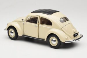 Volkswagen Beetle Type 1 Classic Branco Welly 1:18 18040W Metal - imagem 7 de 8