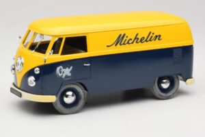 Volkswagen T1 Combi Michelin Preto & Amarelo Solido 1:18 9406 Metal