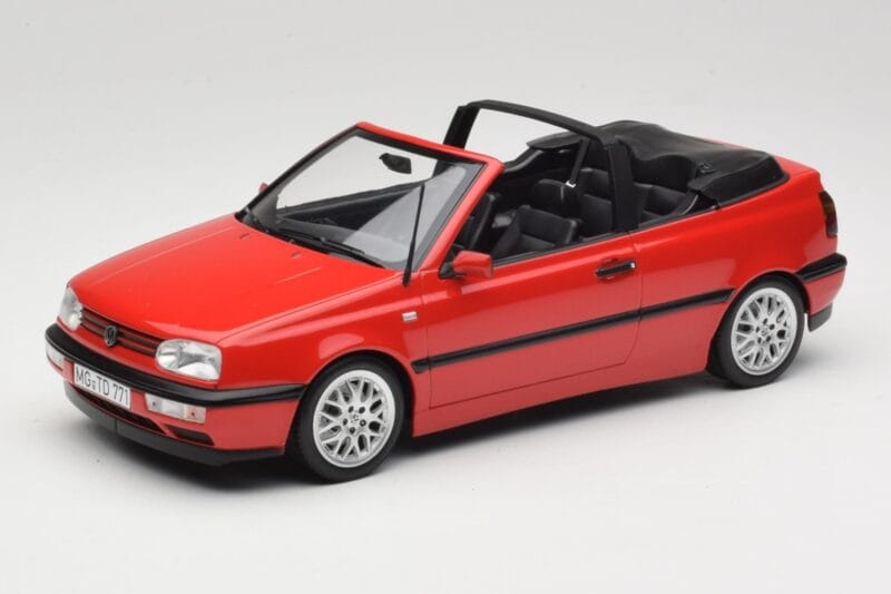 Volkswagen Golf Cabriolet Mk3 Vermelho Norev 1:18 188433 Metal