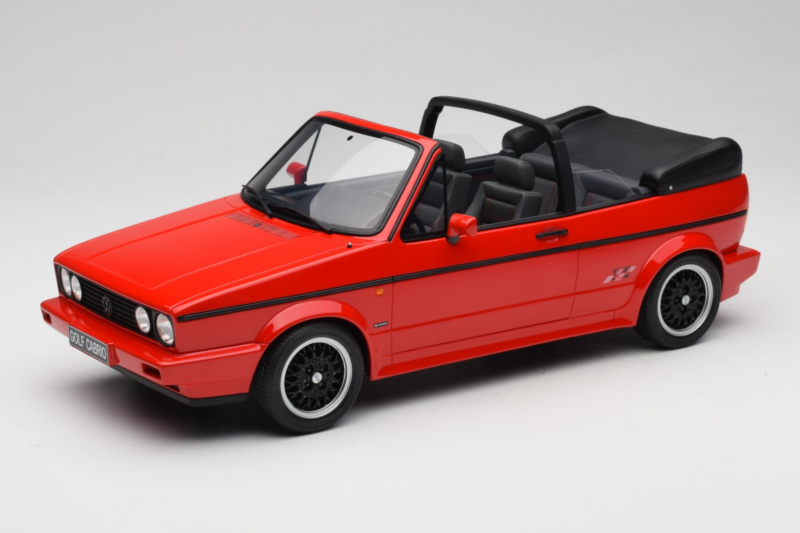 Volkswagen Golf Mk1 Cabriolet Sportline Vermelho Otto 1:12 G095 Resina