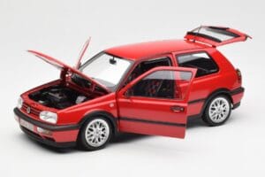 Volkswagen Golf Mk3 GTI Flash Red Norev 1:18 188418 Metal - imagem 2 de 8