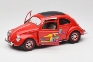 Volkswagen Carocha Vermelho Solido 1:18 8306 Metal - imagem 2 de 8