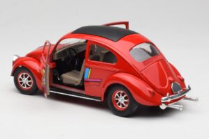 Volkswagen Carocha Vermelho Solido 1:18 8306 Metal - imagem 5 de 8