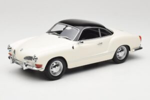 Volkswagen Karmann Ghia Creme Preto Minichamps 1:18 155054021 Metal
