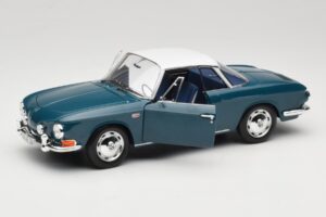 Volkswagen Karmann Ghia Type 34 1500 Sea Blue Norev 1:18 188646 Metal - imagem 2 de 8
