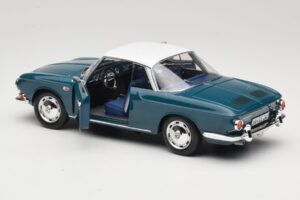 Volkswagen Karmann Ghia Type 34 1500 Sea Blue Norev 1:18 188646 Metal - imagem 5 de 8
