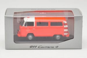 Volkswagen T2 Bus Bombeiros Frankfurt Para-choques Vermelhos Minichamps 1:43 400053091-V1 Metal - imagem 4 de 4
