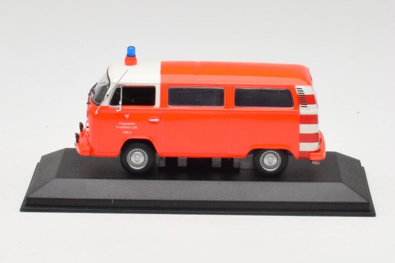 Volkswagen T2 Bus Bombeiros Frankfurt Para-choques Vermelhos Minichamps 1:43 400053091-V1 Metal