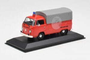 Volkswagen T2 Flatbed Bombeiros Dortmund Minichamps 1:43 400053290 Metal - imagem 2 de 4