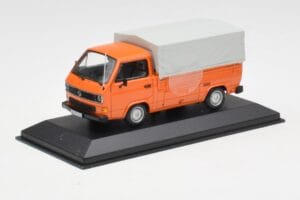Volkswagen T3 Flatbed Laranja Minichamps 1:43 400055200 Metal - imagem 2 de 4