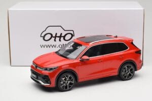 Volkswagen Tiguan eTSI R-Line Persimmon Red Metallic Otto 1:18 OT489 Resina - imagem 6 de 6