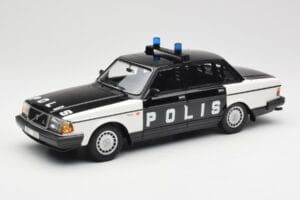 Volvo 240 GL Polis Sweden Preto Minichamps 1:18 155171497 Metal