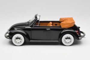 Volkswagen Beetle 1303 Cabriolet Preto Norev 1:18 188533 Metal - imagem 3 de 6