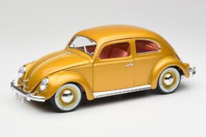 Volkswagen Beetle Dourado Bburago 1:18 3361 Metal