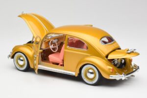 Volkswagen Beetle Dourado Bburago 1:18 3361 Metal - imagem 5 de 8