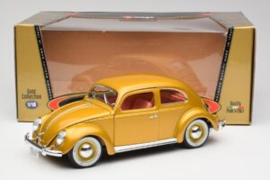 Volkswagen Beetle Dourado Bburago 1:18 3361 Metal - imagem 8 de 8
