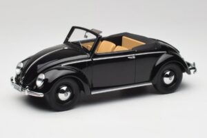 Volkswagen Beetle Type 1 Hebmuller Cabriolet Preto Minichamps 1:18 107054232 Metal