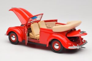 Volkswagen Cabriolet Ruby Vermelho Maisto 1:18 32826 Metal - imagem 5 de 8