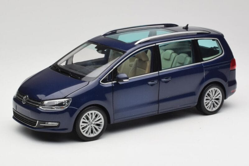 Volkswagen Sharan 7N Shadow Azul Metálico Minichamps 1:18 110051100 Metal