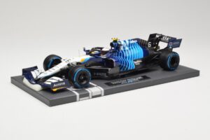 Williams Racing Mercedes FW43B #6 N. Latifi Belgian GP 2021 Minichamps 1:18 117211306 Metal - imagem 2 de 6
