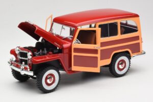 Willys Jeep Station Wagon Vermelho Road Signature 1:18 92858 Metal - imagem 2 de 8