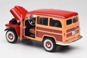 Willys Jeep Station Wagon Vermelho Road Signature 1:18 92858 Metal - imagem 5 de 8