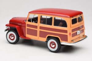 Willys Jeep Station Wagon Vermelho Road Signature 1:18 92858 Metal - imagem 7 de 8