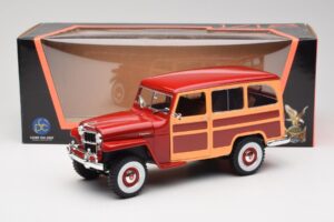 Willys Jeep Station Wagon Vermelho Road Signature 1:18 92858 Metal - imagem 8 de 8