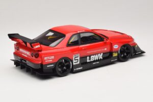 Nissan Skyline ER34 LB Super Silhouette Active Red GT Spirit 1:18 GT570 Resina - imagem 2 de 6